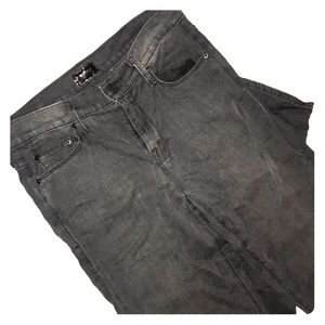 Mother “The Looker” Dark Grey Skinny Jeans